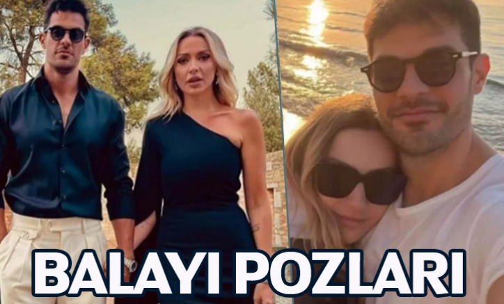 Hadise ve Mehmet Dinçerler çiftinden balayı pozları!