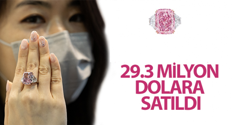 Hong Kong'da Pembe-Mor Elmas 29.3 Milyon Dolara Satıldı