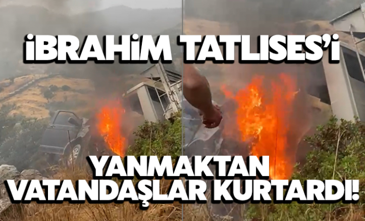 İbrahim Tatlıses’i yanmaktan vatandaşlar kurtardı