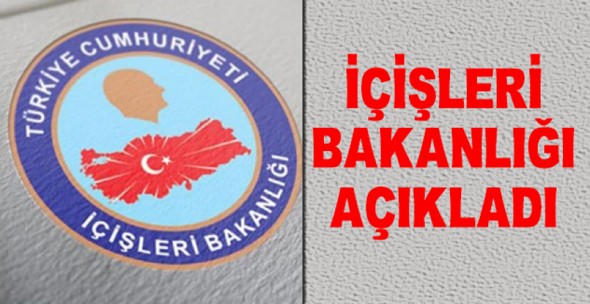 İçişleri Bakanlığı Bilanço'yu Açıkladı...