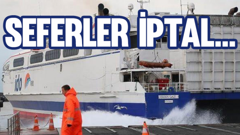 İDO ve BUDO'da sefer iptalleri