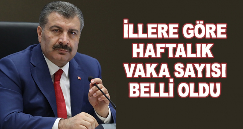 İllere Göre Vaka Haritası Güncellendi