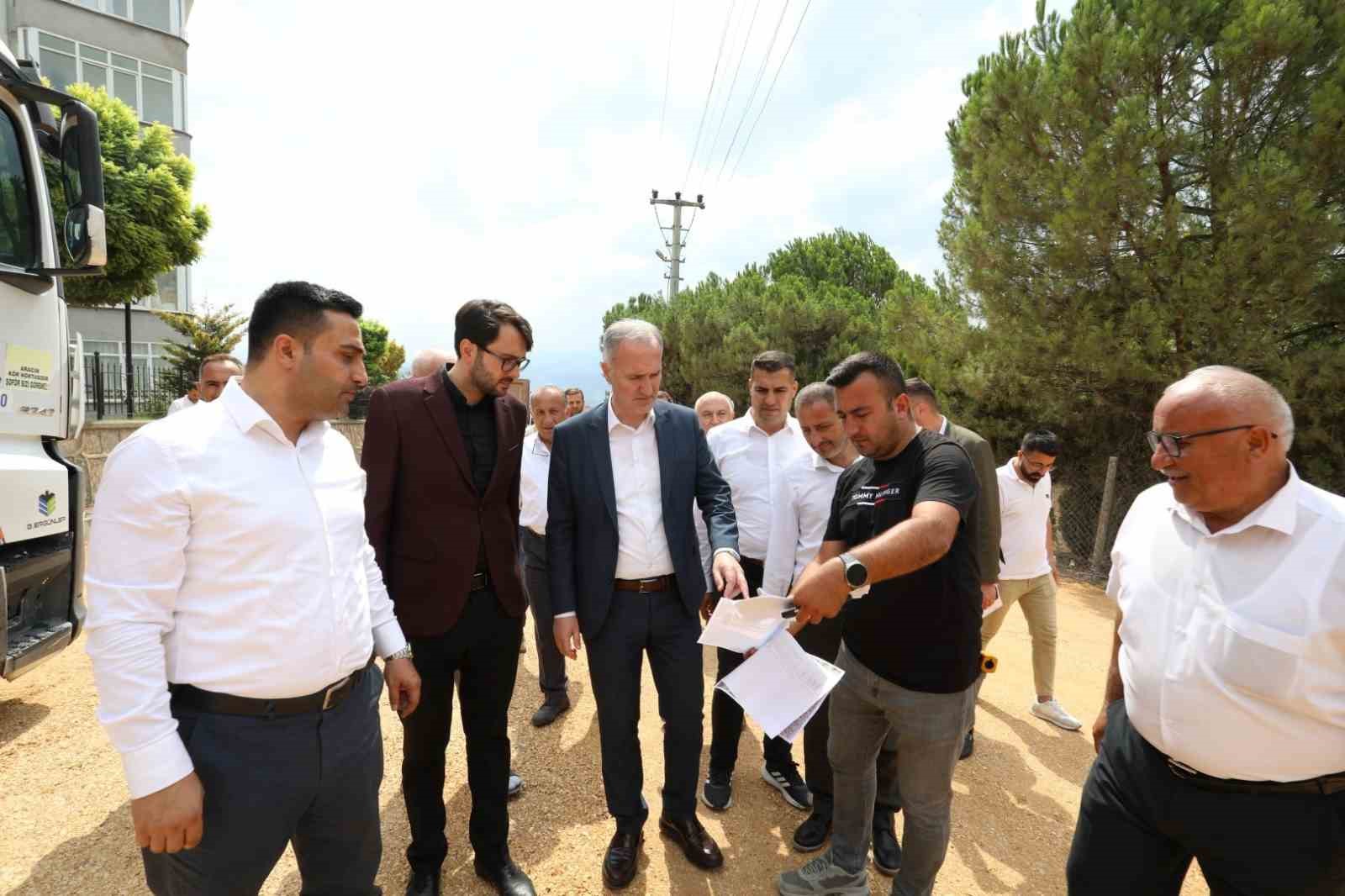 İnegölde Asfalt Çalışmaları Başladı