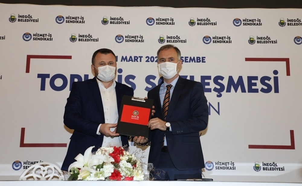 İnegölde Toplu Sözleşme Sevinci