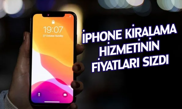 iPhone kiralama hizmetinin fiyatları sızdı