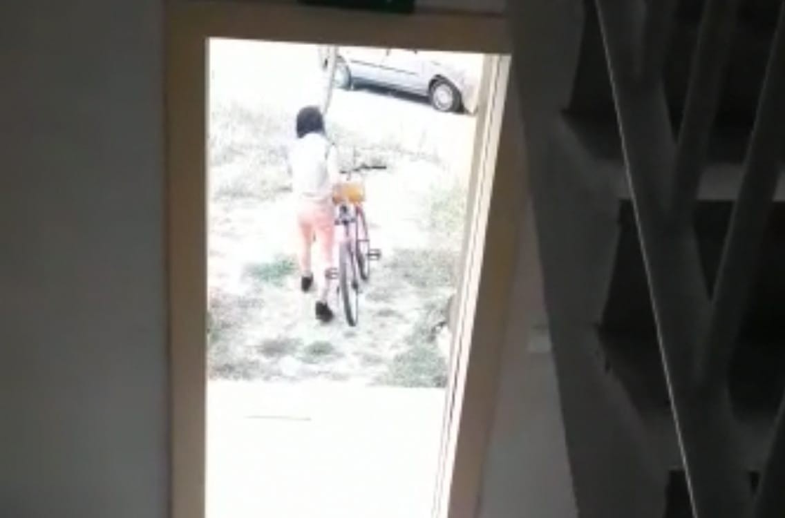 Kadın Hırsız Amatör Kameraya Yakalandı