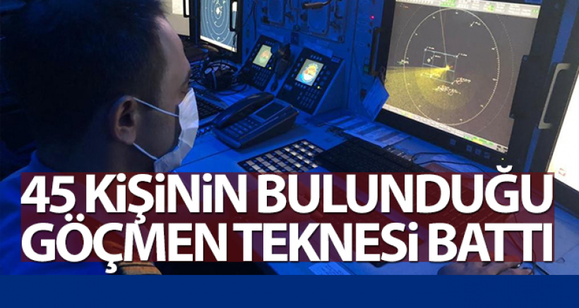 Kaş Açıklarında Göçmen Teknesi Battı