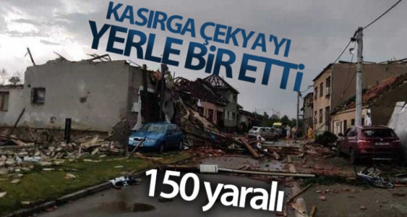 Kasırga, Çekya'yı Yerle Bir Etti: 150 Yaralı