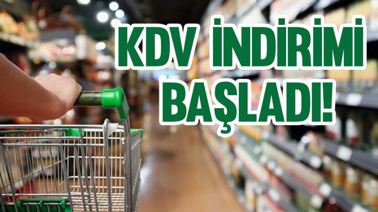 KDV indirimi başladı!