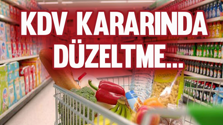 KDV kararında düzeltme