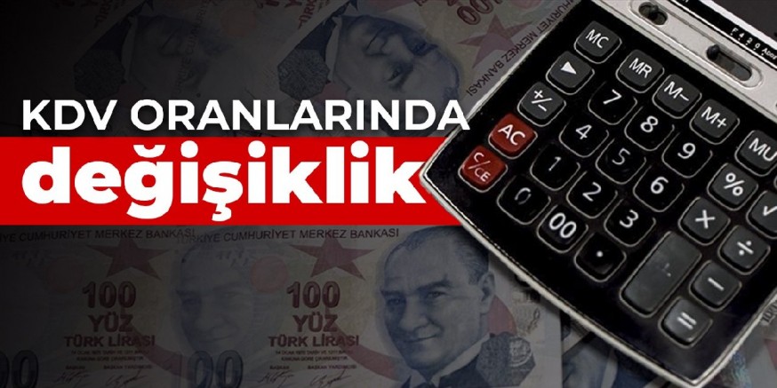 KDV oranı değişti!