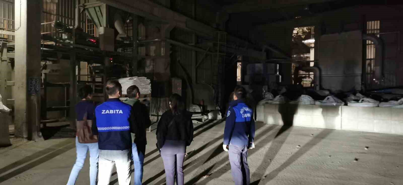 Kesteldeki Fabrikalara Gece Şok Baskın