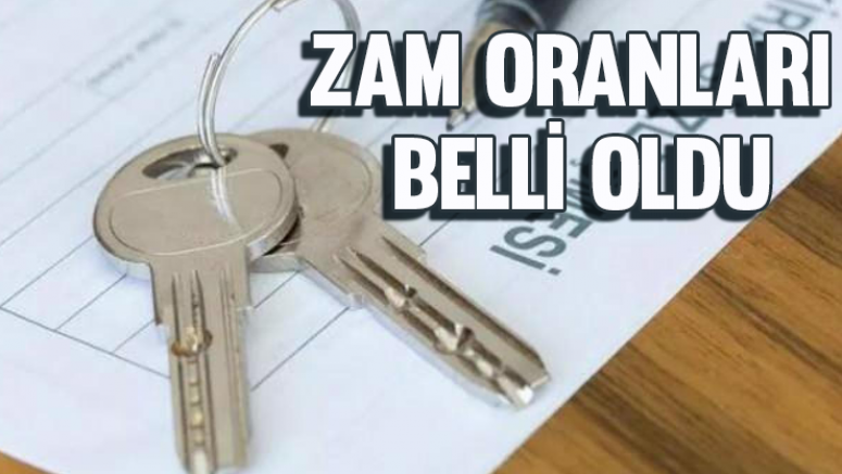 Kira zam oranları belli oldu