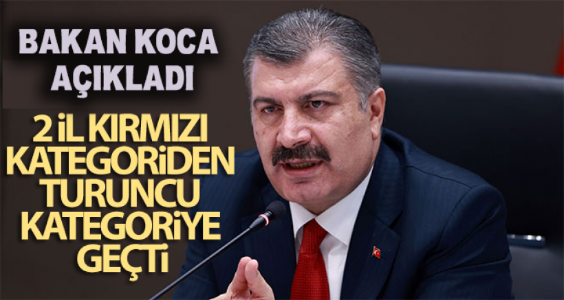Kırmızı Kategoriden Turuncu Kategoriye Geçen 2 İl