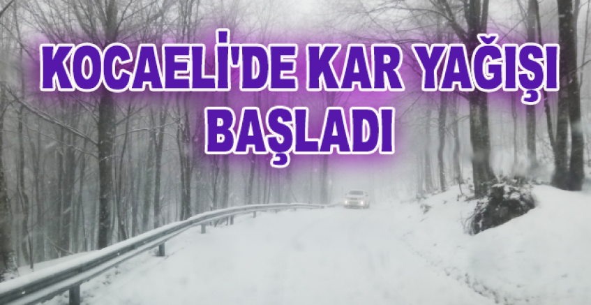 Kocaeli'de Kar Yağışı Başladı