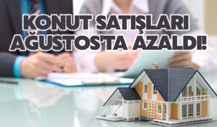 Konut satışları Ağustos'ta azaldı