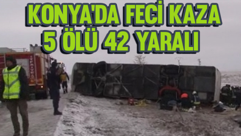 Konya'da Feci kaza