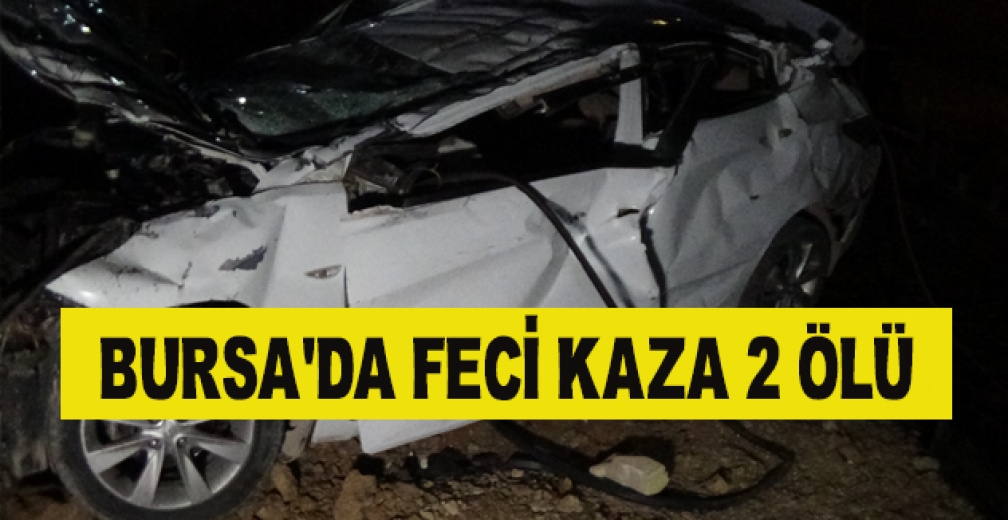Korkunç Kazada Otomobil Fabrikanın İnşaatına Uçtu 2 Ölü