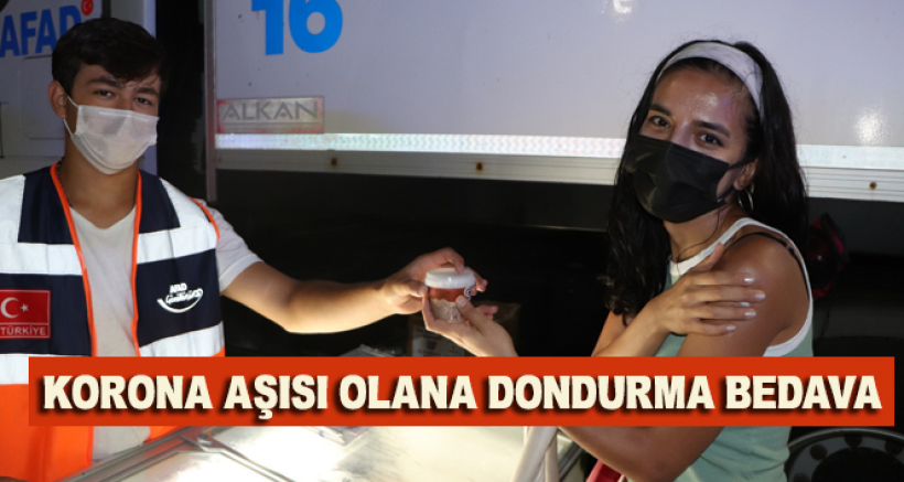 Korona Aşısı Olan Bedava Dondurmasını Alıyor