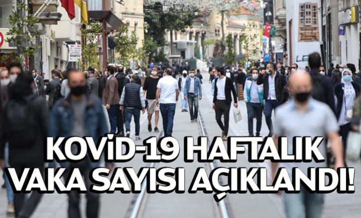 Kovid-19 haftalık vaka sayısı açıklandı!