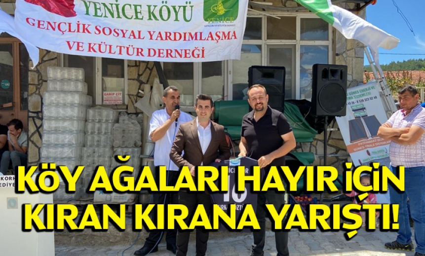 Köy Ağaları Hayır İçin Kıran Kırana Yarıştı