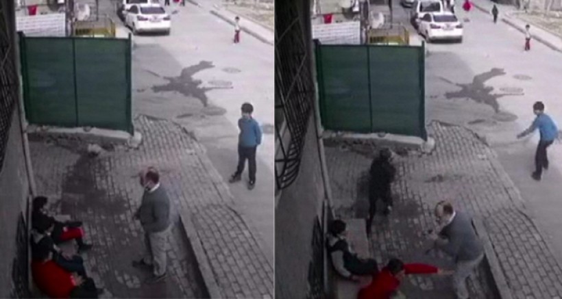 Küçük Çocuklara Kemerle Saldırdı