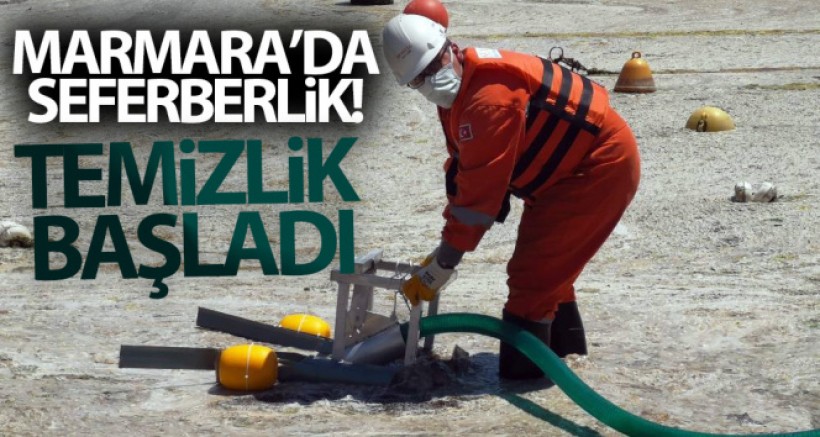 Marmara Denizi'nde Deniz Salyası Temizliği Başladı