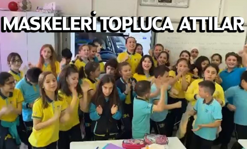 Maskeleri Topluca Attılar