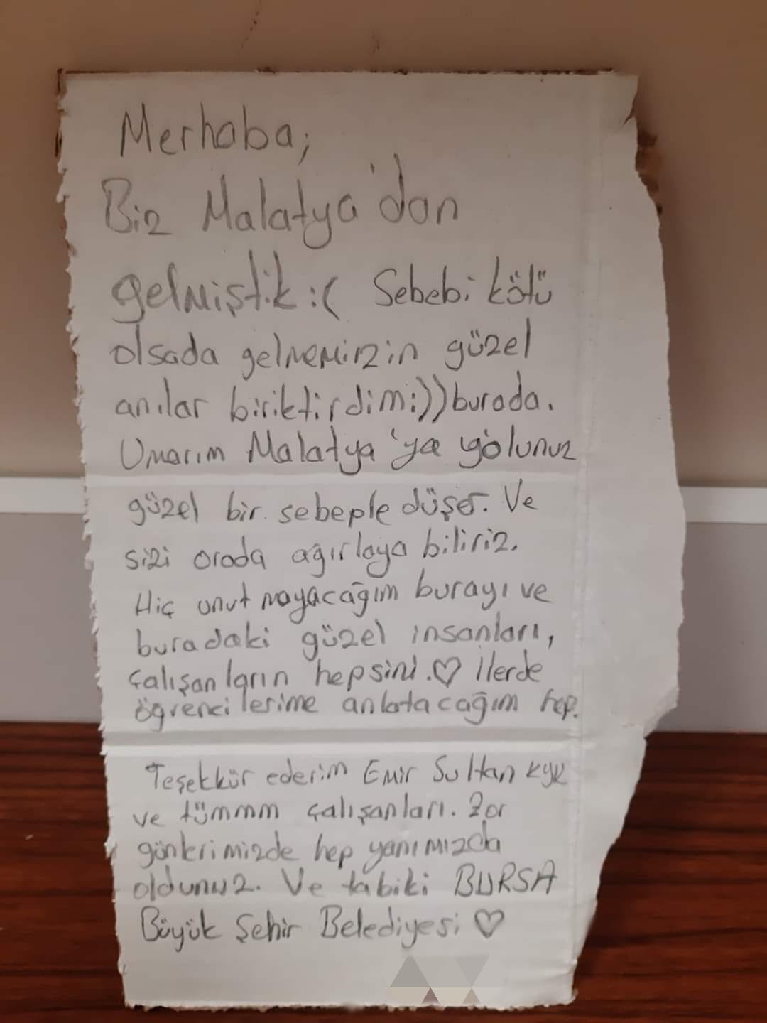 Memleketine Dönen Depremzededen Duygulandıran Not