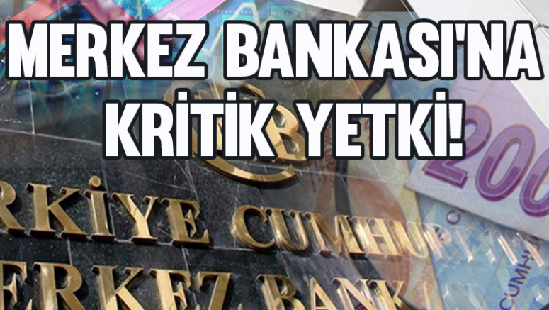 Merkez Bankası'na kritik yetki!