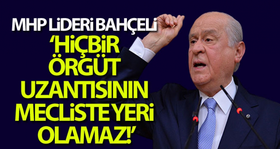 MHP Genel Başkanı Bahçeli'den Fezleke Açıklaması