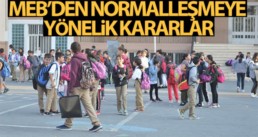 Milli Eğitim Bakanlığı Kademeli Normalleşmeye YöneliK Kararlarını Açıkladı