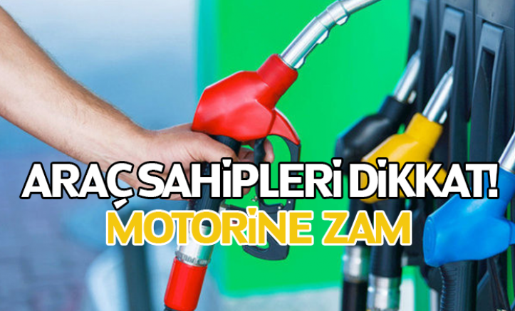 Motorine 1 lira 7 kuruşluk zam