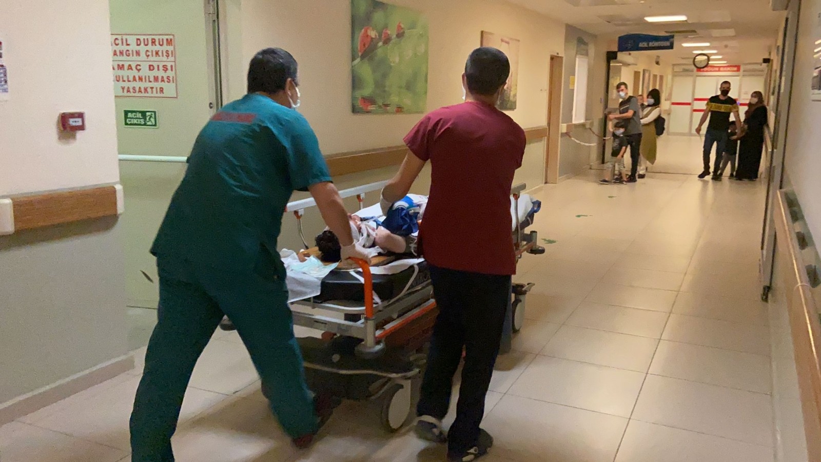 Motosiklet Devrilerek Sürüklendi; Anne Ve Oğlu Ağır Yaralandı