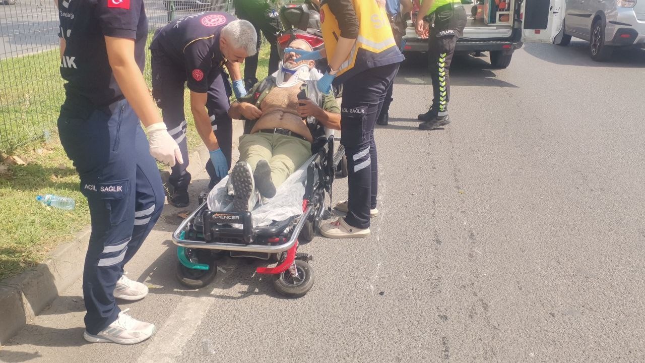 Motosiklet Kazasında Sürücü Yaralandı