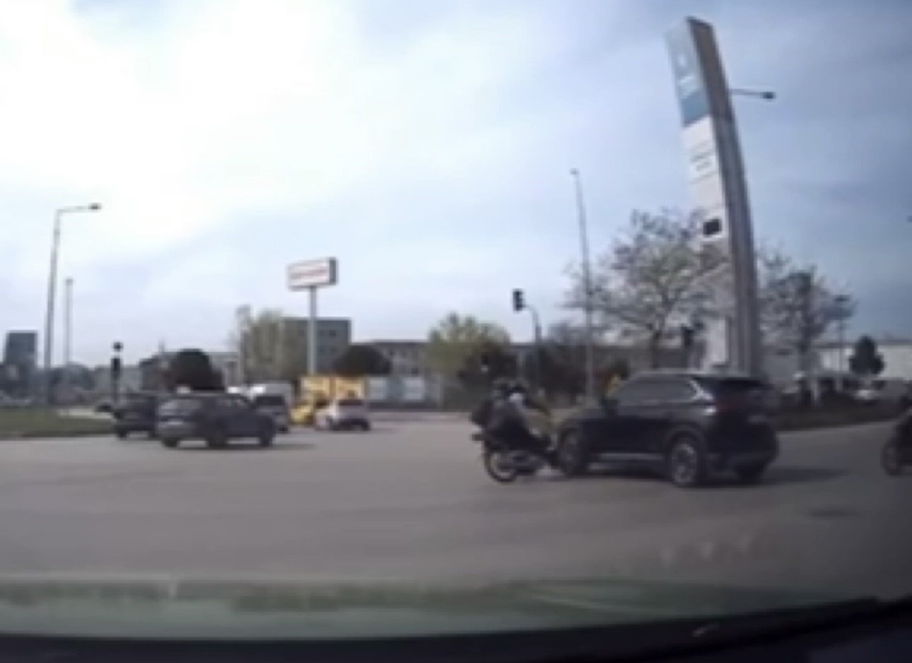 Motosiklet Togga Böyle Çarptı