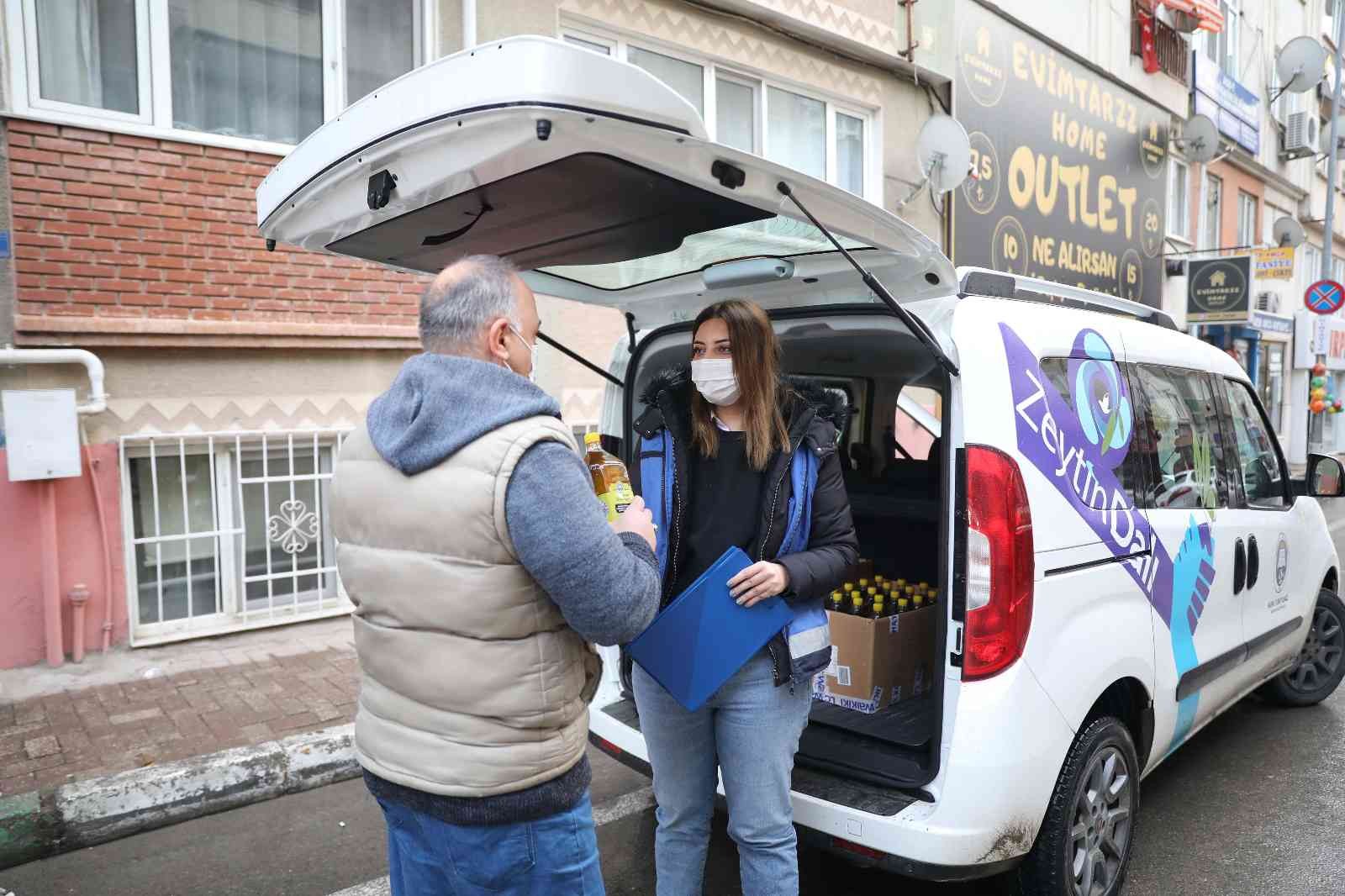 Mudanya Belediyesinden Sofralara Zeytinyağı Desteği
