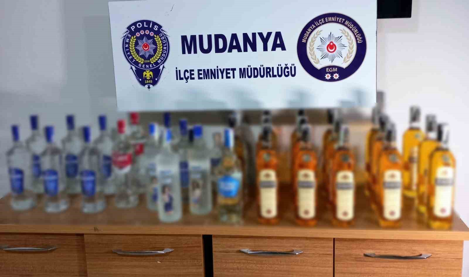 Mudanya Emniyetinden Sahte Ve Kaçak Alkol Operasyonu