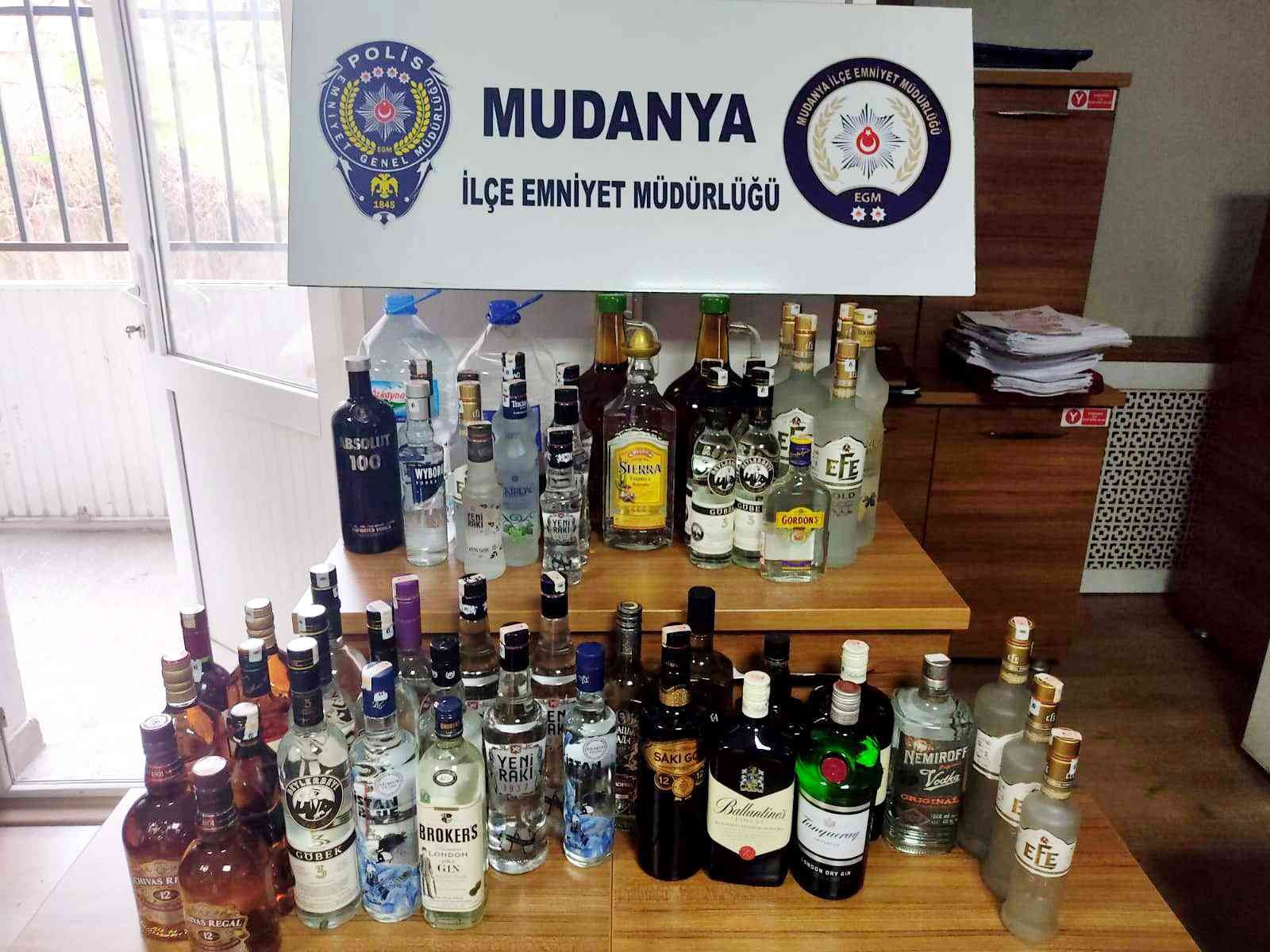 Bursa'da 55 Litre Sahte İçki Ele Geçirildi