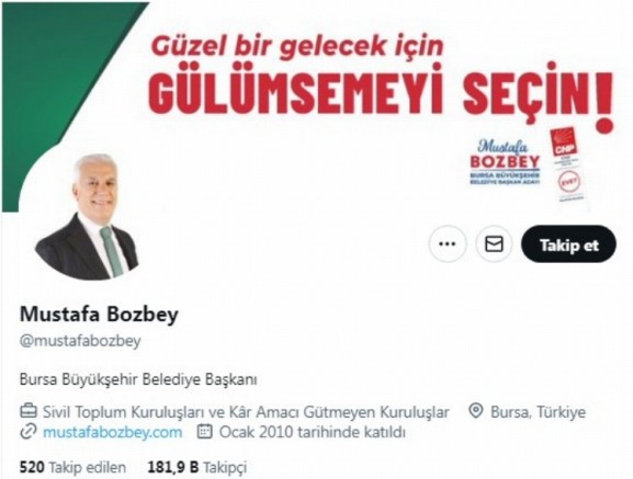 Mustafa Bozbey biyografisini güncelledi