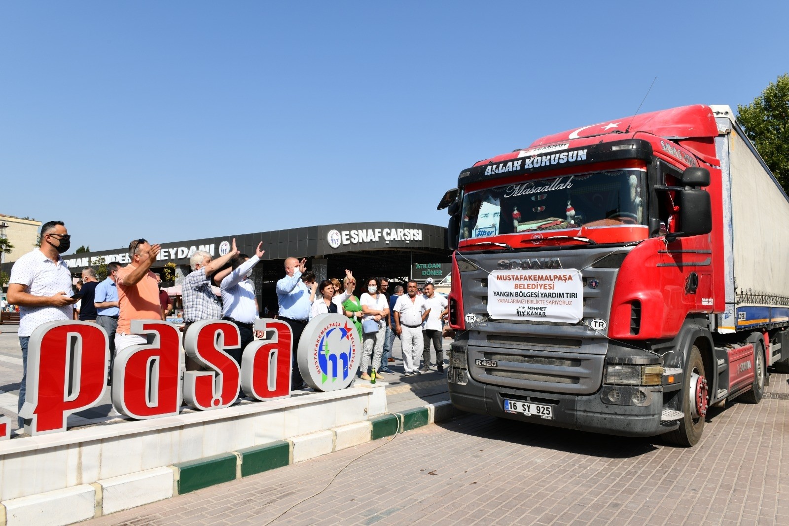 Mustafakemalpaşadan Muğlaya Yardım Eli