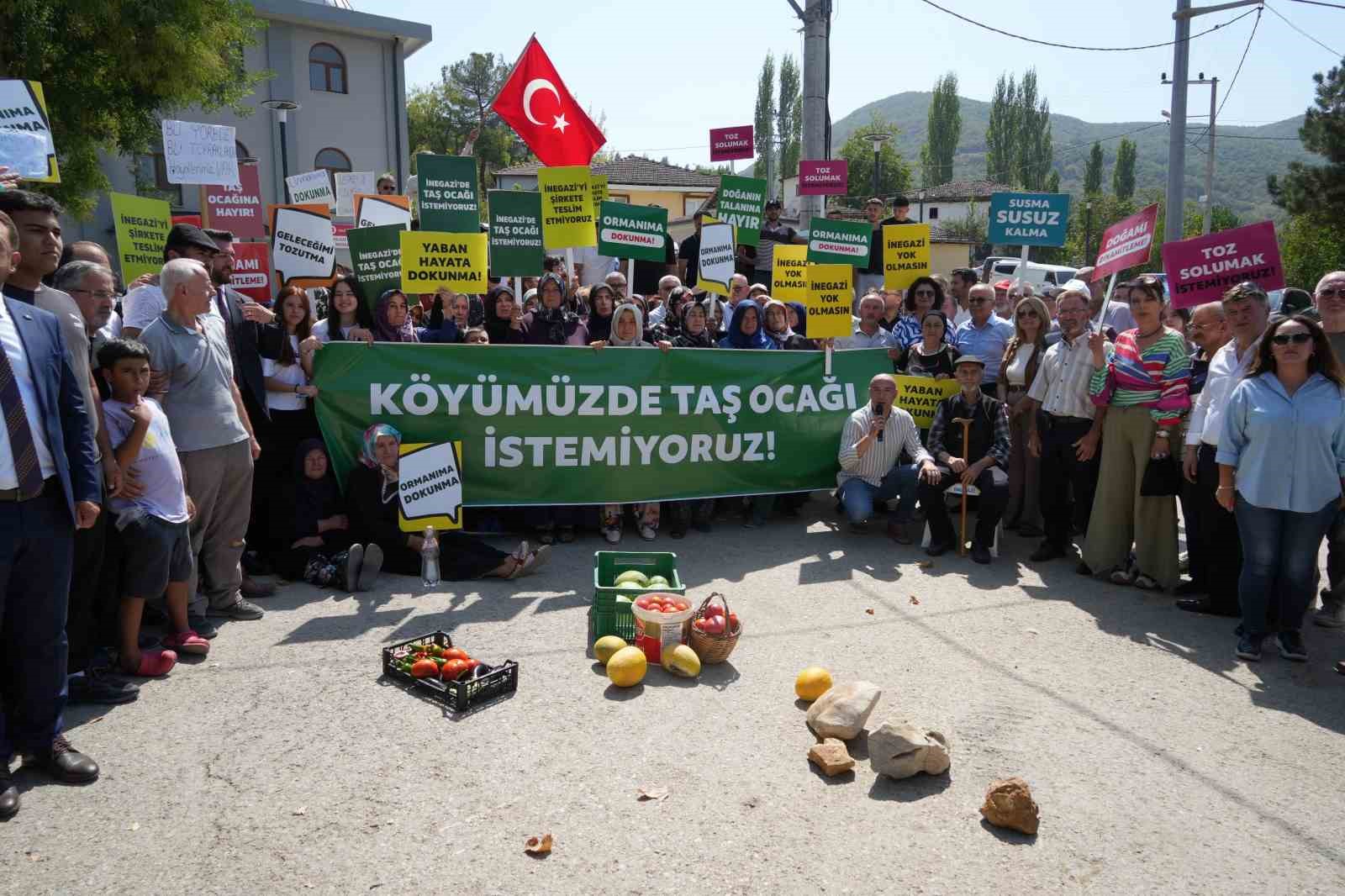 Nilüfer İlçesine Yapılmak İstenilen Taş Ocağına Vatandaştan Tepki