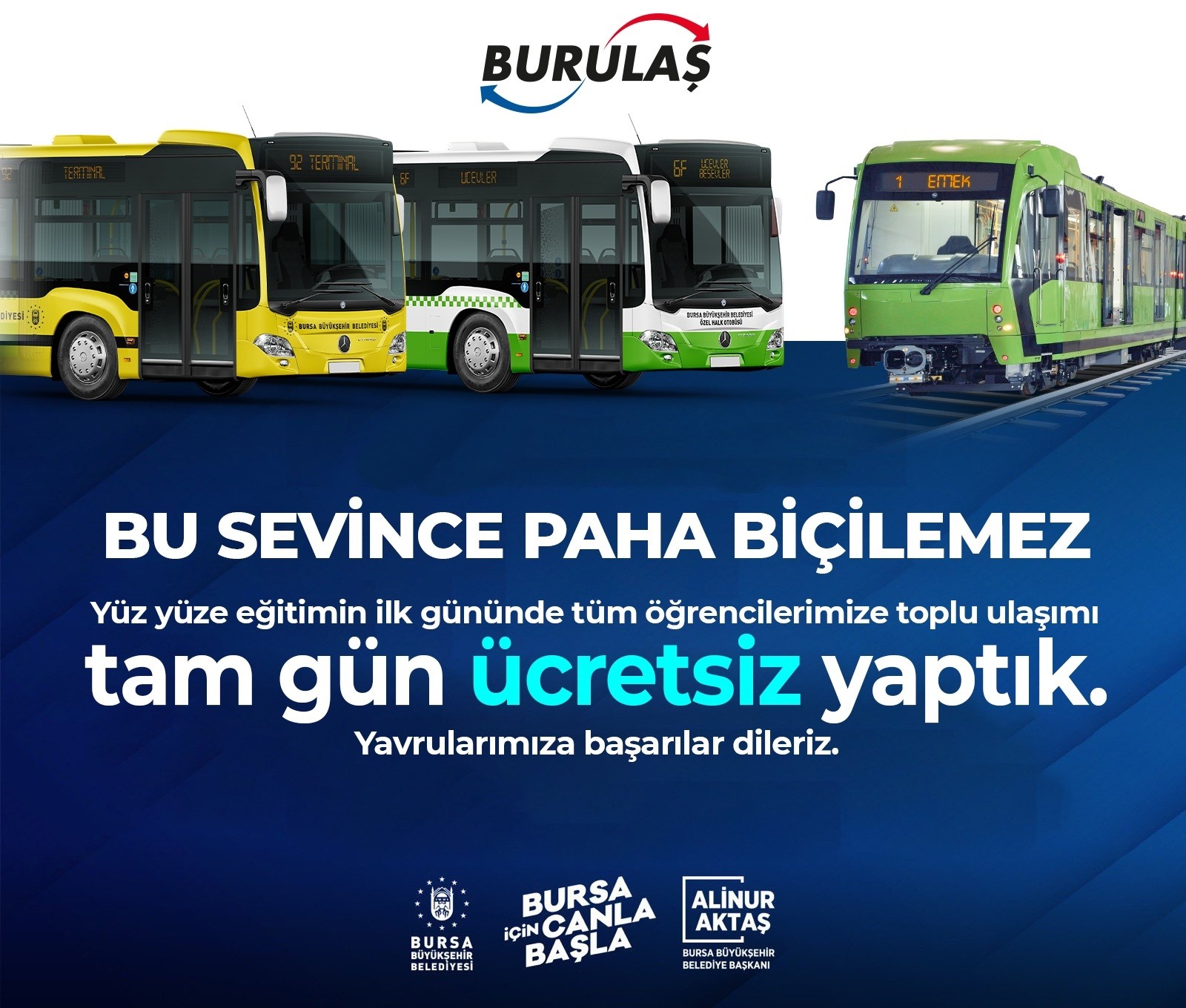 Okula Ulaşım İlk Gün Ücretsiz