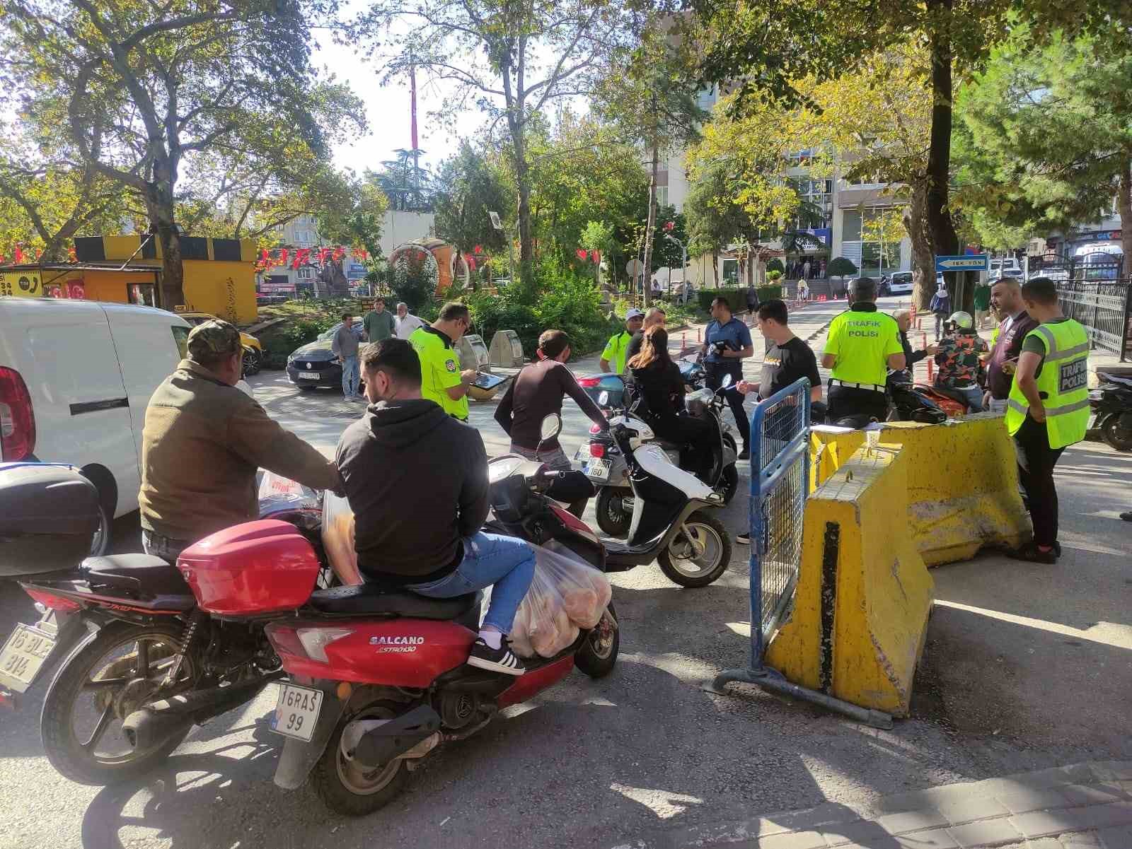 Orhangazide Motosikletlere Sıkı Denetim
