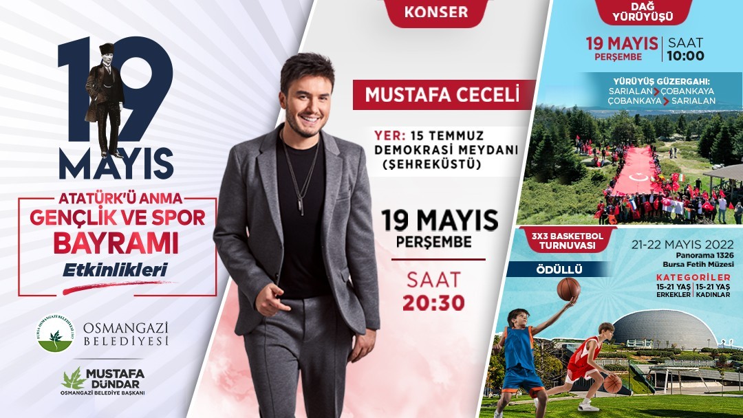Osmangazi'de 19 Mayıs Coşkusu Yaşanacak