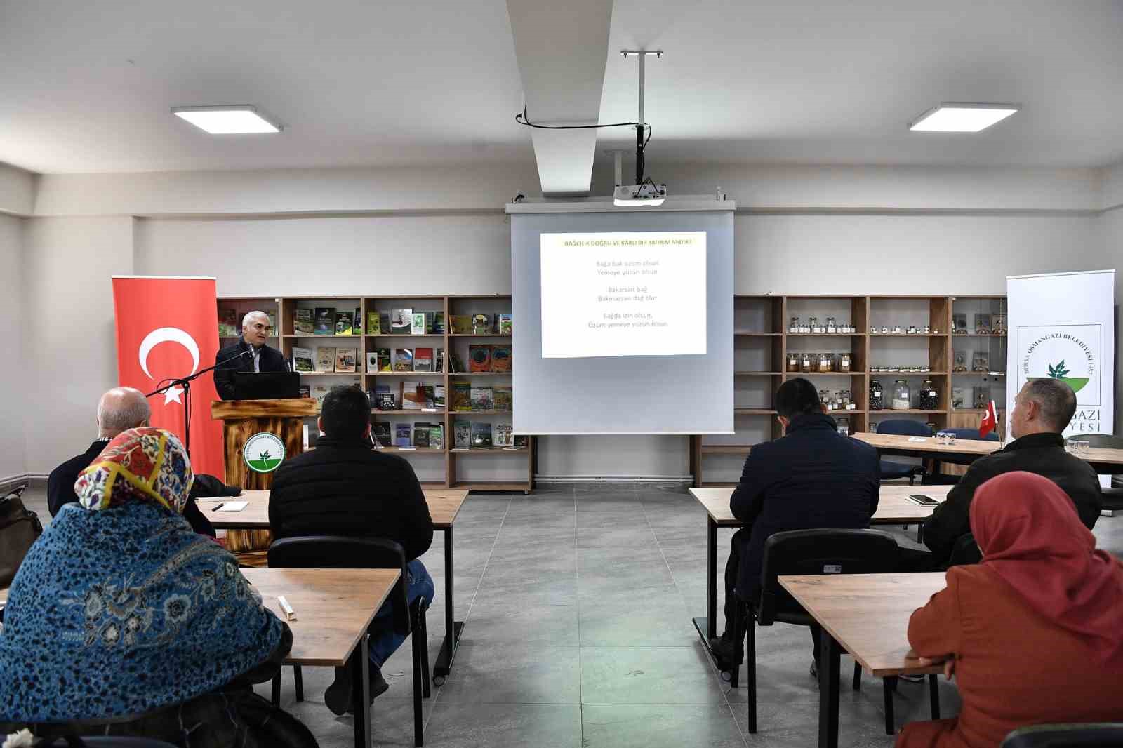 Osmangazide Üzüm Yetiştiriciliği Anlatıldı