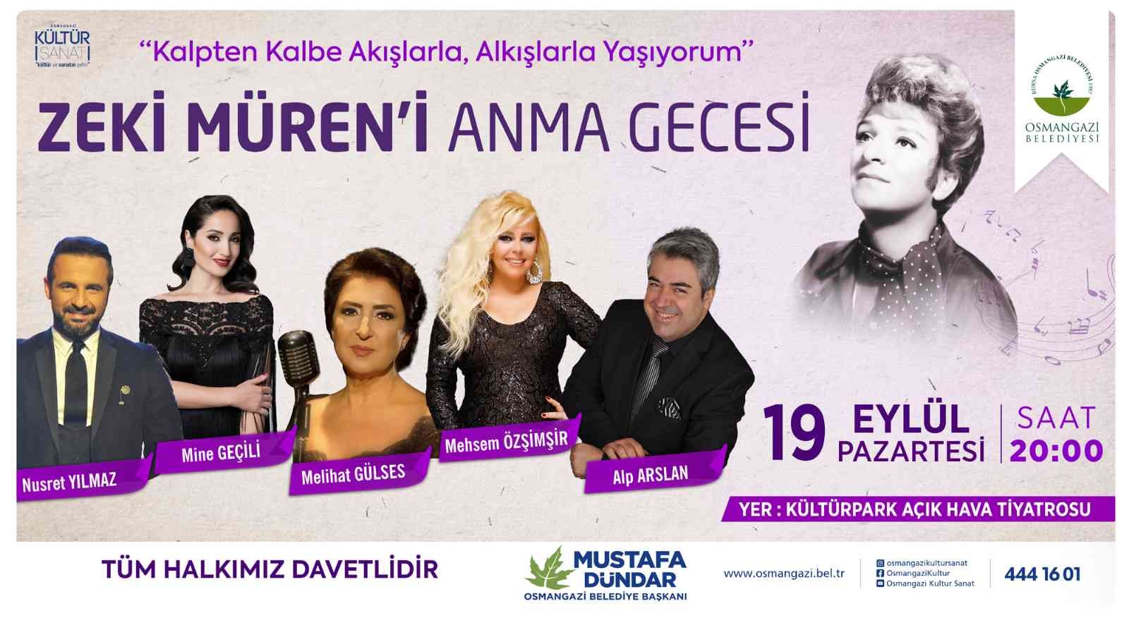 Osmangazi'den Sanat Güneşi'ne Vefa Gecesi