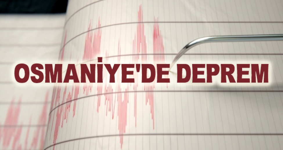 Osmaniye'de 3,4 Büyüklüğünde Deprem