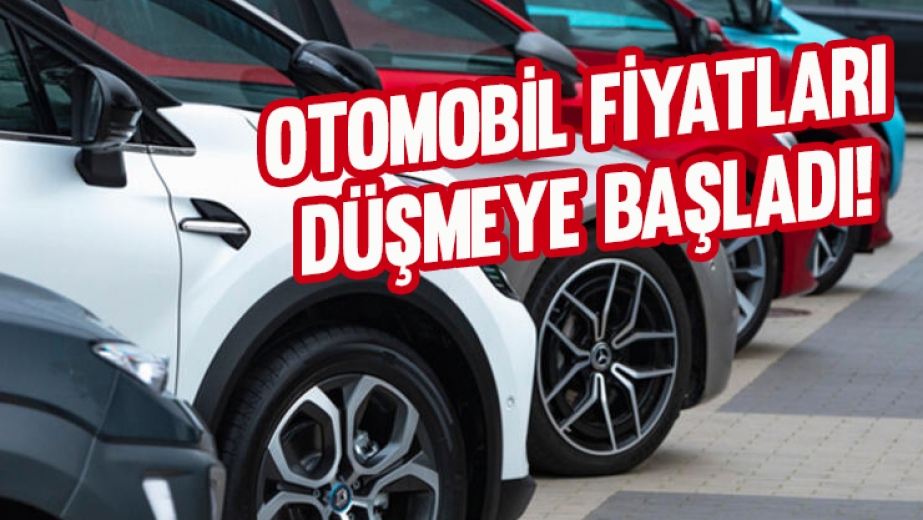 Otomobil fiyatları düşmeye başladı!
