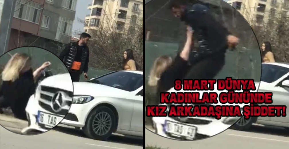 Otomobilinden İndirip Böyle Darp Etti
